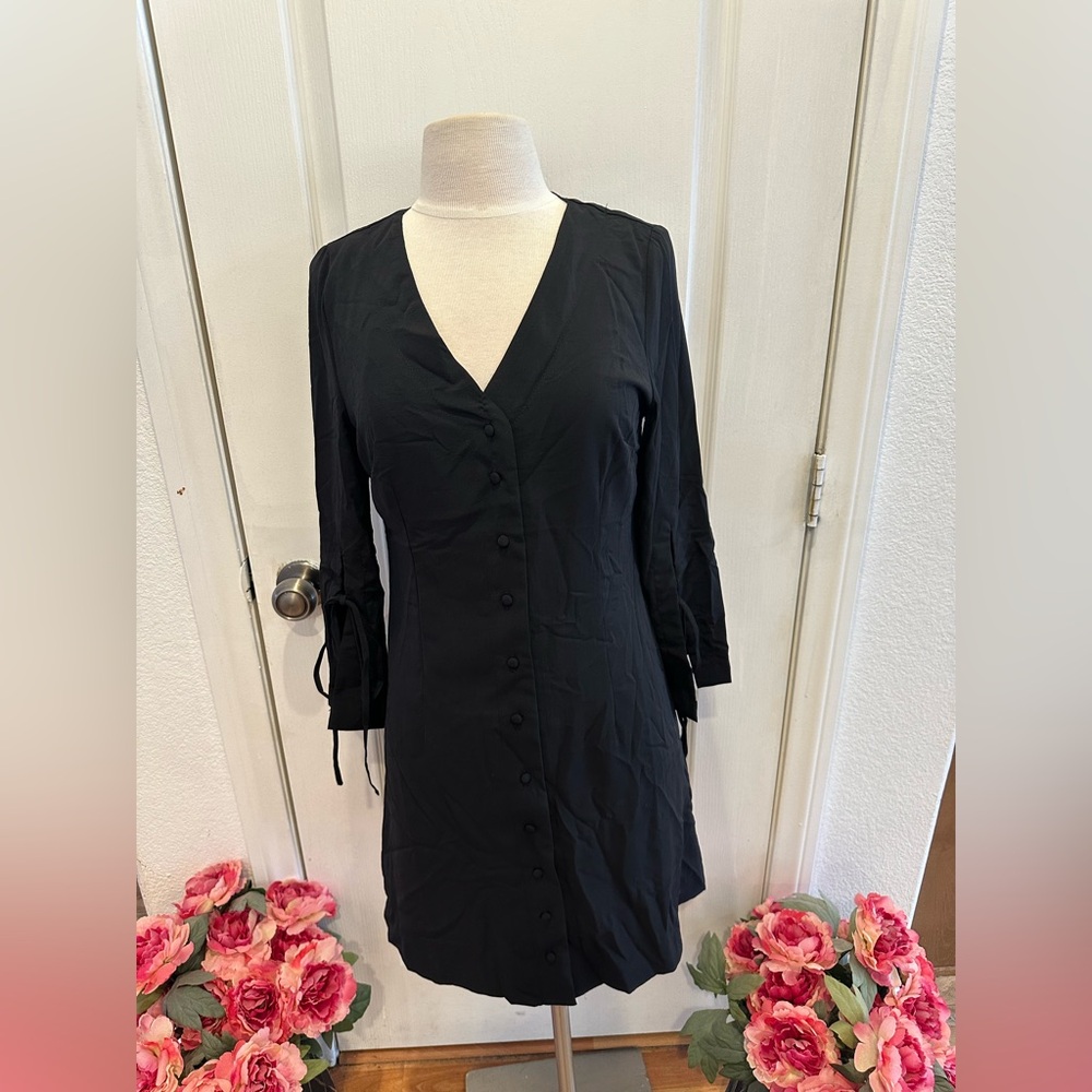 Black Button Down Dress